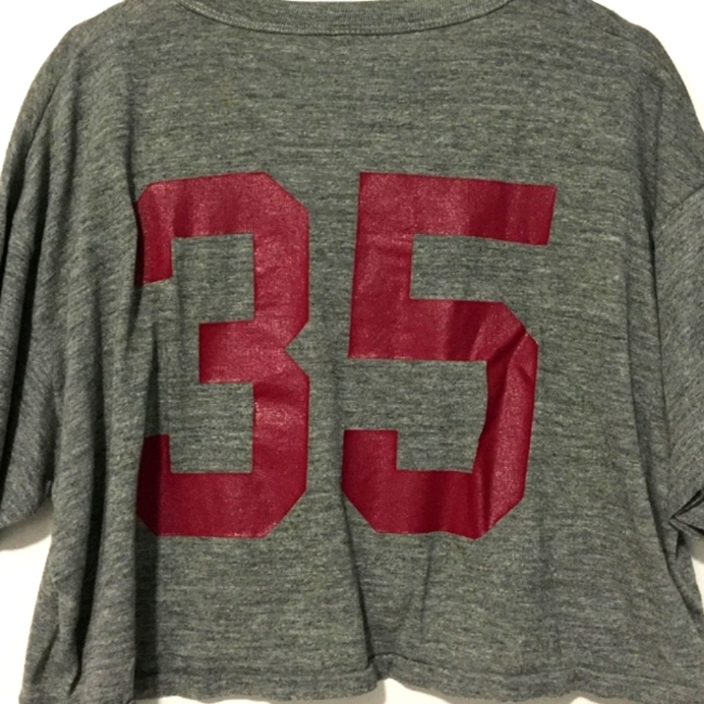 RUSSELL MONARCH PRIDE FOOTBALL CROP TOP~ WOMEN'S XL - Picture 7 of 13